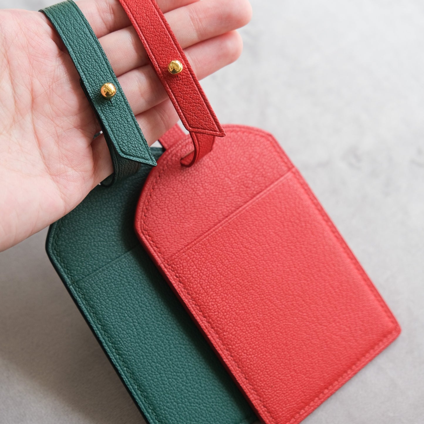Postbox Luggage Tag 舊式郵筒皮革行李牌