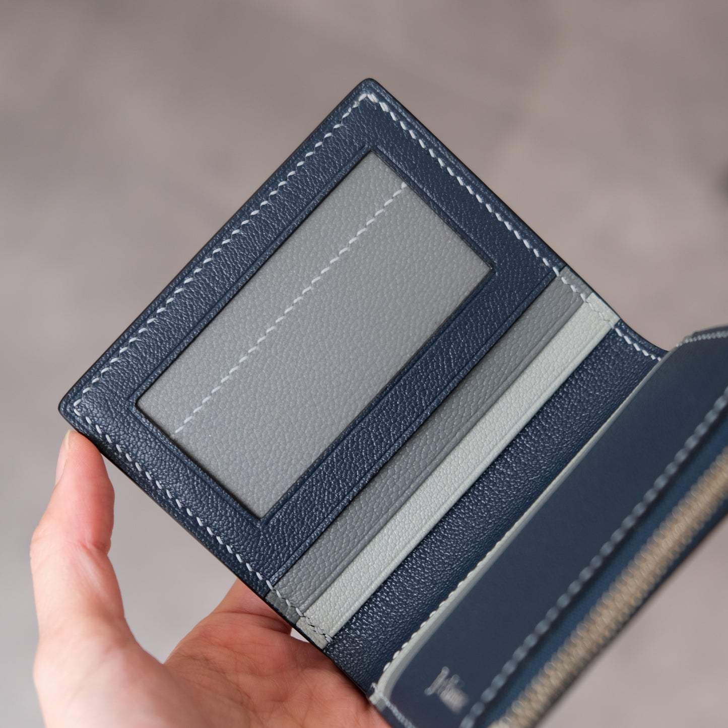 Classic Mini Wallet 迷你拉鍊銀包【Marine】