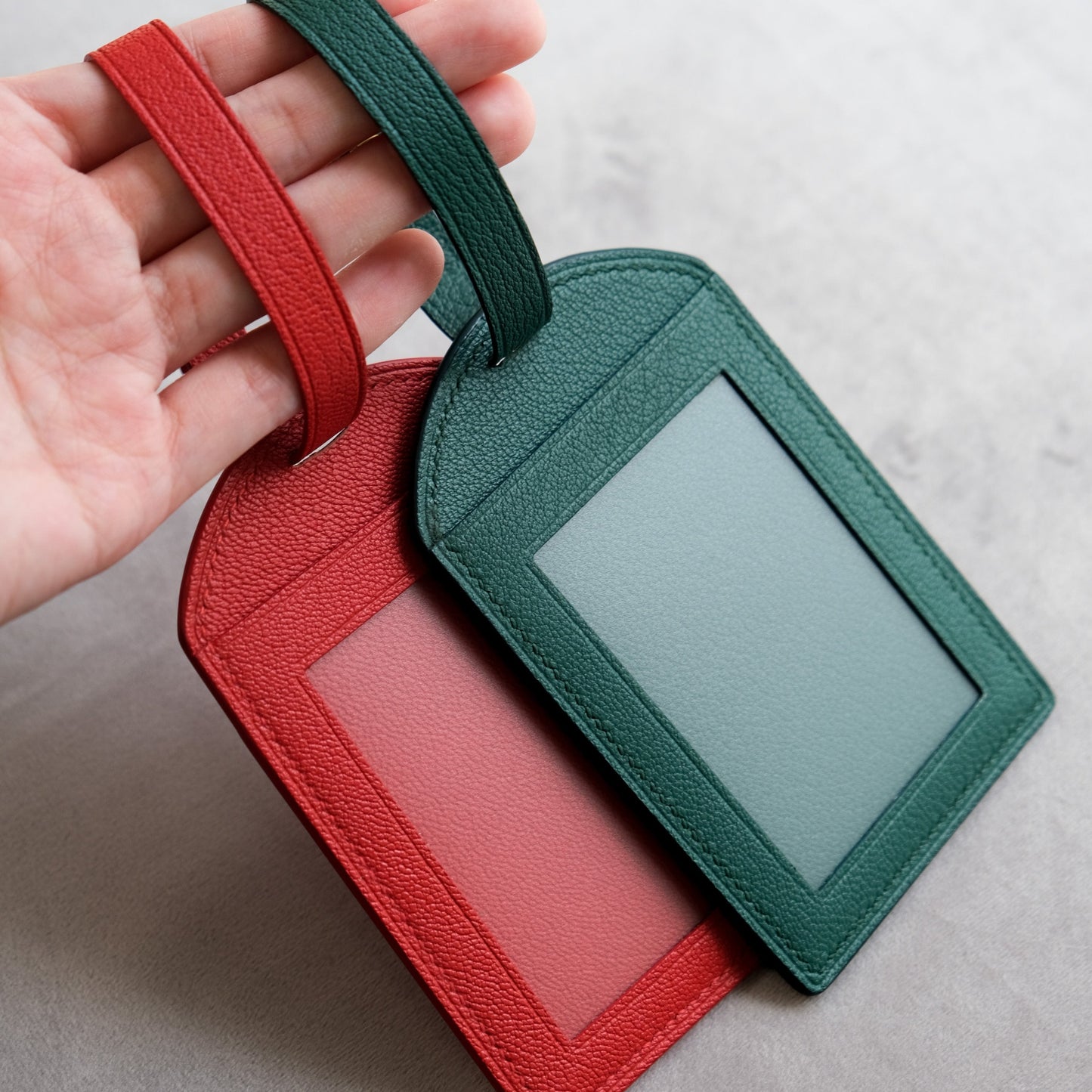 Postbox Luggage Tag 舊式郵筒皮革行李牌