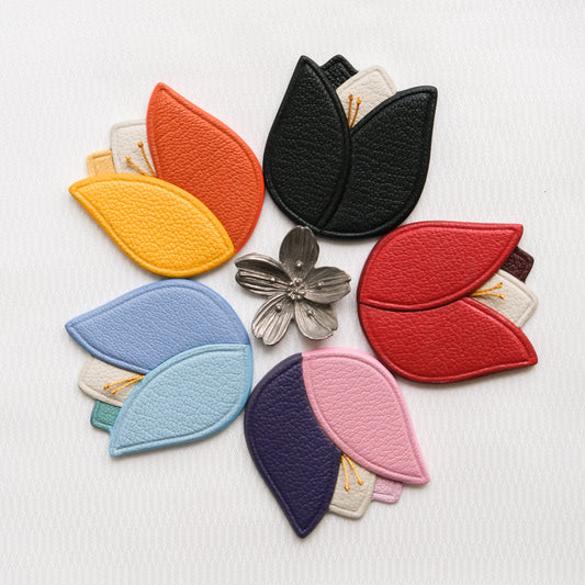 鬱金香造型皮革相片夾【Custom】