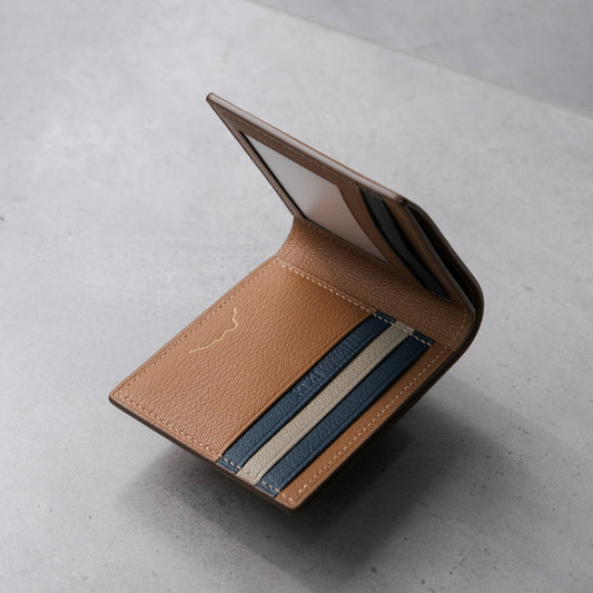 Classic Bifold Wallet 撞色兩摺銀包【Gold】