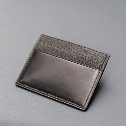 Classic Cardholder 純黑拼皮卡套【Shell Cordovan】