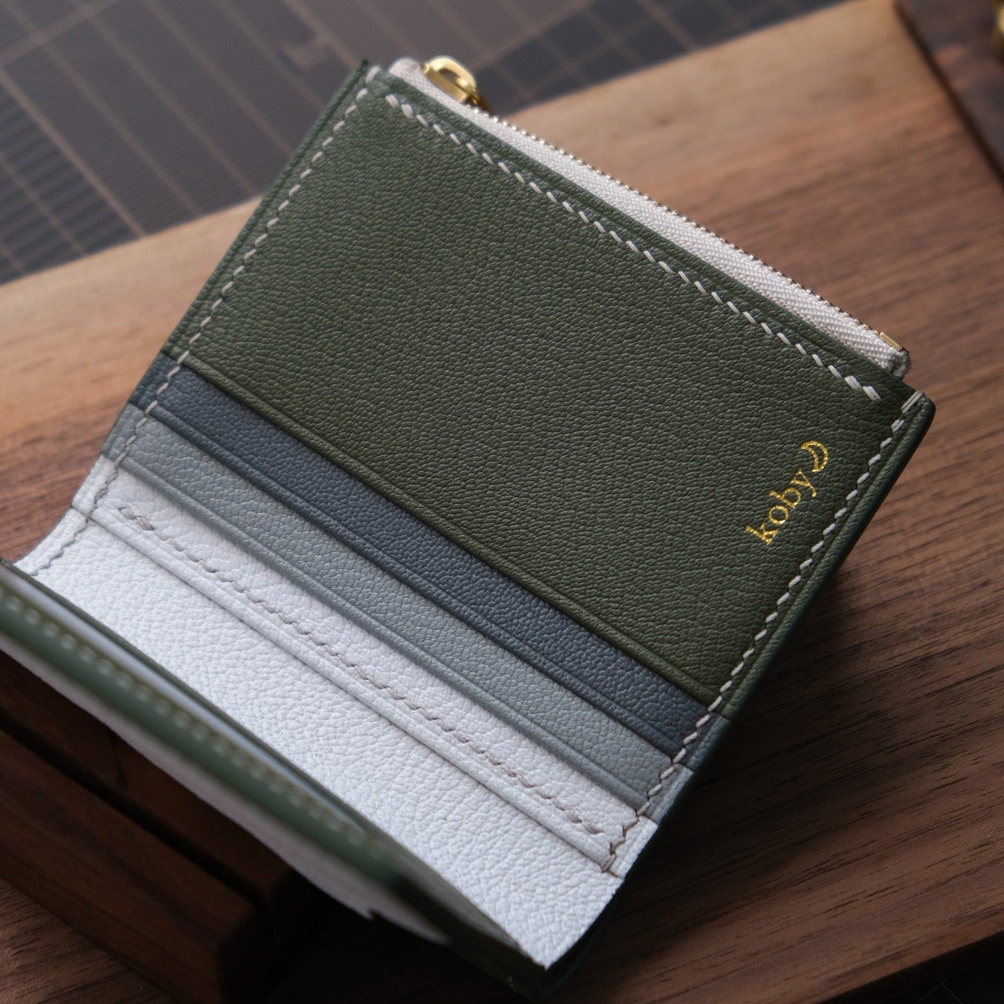 Classic Mini Wallet 迷你拉鍊銀包【Matcha】